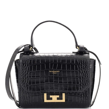Givenchy Eden Top Handle Bag Crocodile Embossed Leather Mini