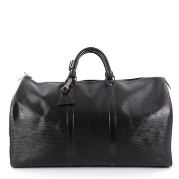 Louis Vuitton Keepall Bag Epi Leather 50 Black