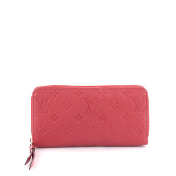 Louis Vuitton Zippy Wallet Monogram Empreinte Leather Red