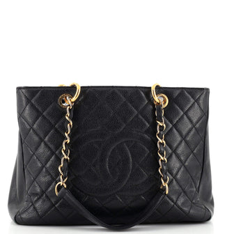 Chanel Grand Shopping Tote Quilted Caviar