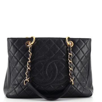 Chanel Grand Shopping Tote Quilted Caviar