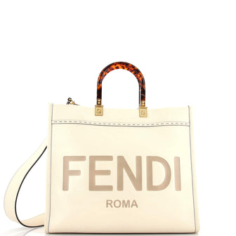 Fendi Sunshine Shopper Tote Leather Medium