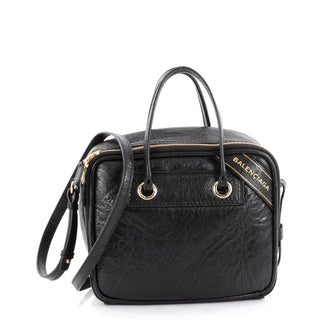 Balenciaga Blanket Square S Bag Leather Small Black 2139001