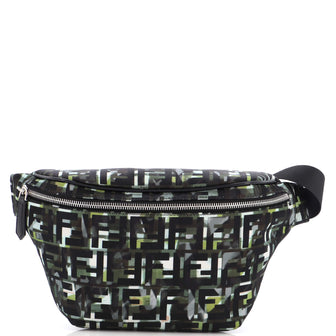 Fendi Zip Waist Bag Printed Zucca Nylon