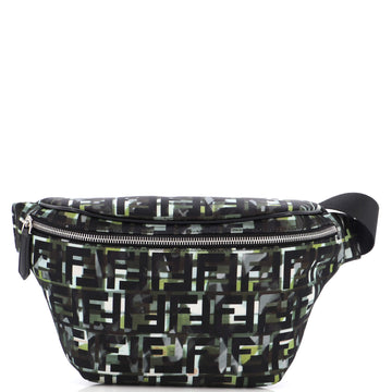 Fendi Zip Waist Bag Printed Zucca Nylon