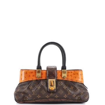 Louis Vuitton Macha Waltz Handbag Monogram Canvas and Exotics