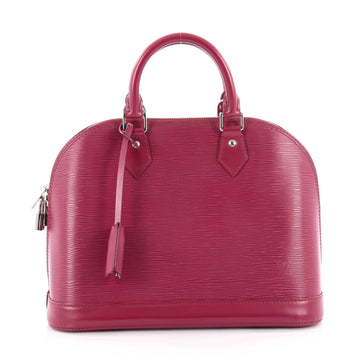 Louis Vuitton Alma Handbag Epi Leather PM Purple