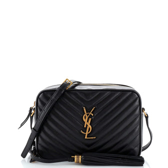 Saint Laurent Lou Camera Bag Matelasse Chevron Leather Small