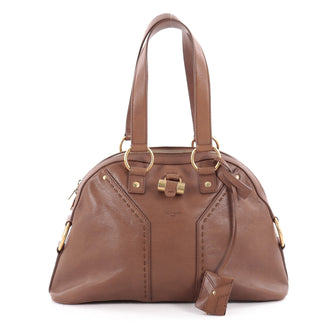 Saint Laurent Muse Shoulder Bag Leather Medium Brown 2139404