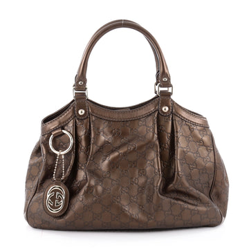 Gucci Sukey Tote Guccissima Leather Medium Brown 2139505