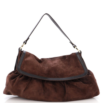 Fendi Chef Flap Bag Zucca Canvas Medium