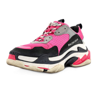 Balenciaga Women's Triple S Sneakers Fabric and Mesh with Faux Leather
