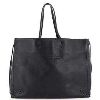 Balenciaga Blackout B4 Zip Around Tote Leather Medium