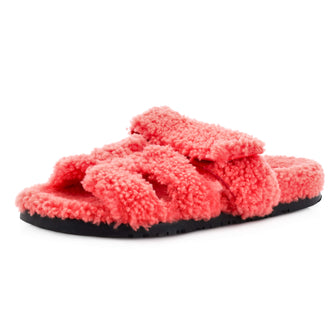 Hermes Women's Chypre Sandals Shearling
