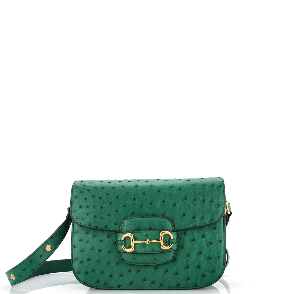 Gucci Horsebit 1955 small shoulder bag in light green leather