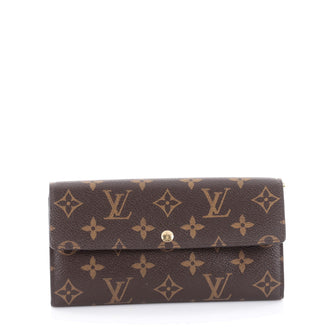 Louis Vuitton Sarah Wallet Monogram Canvas Brown