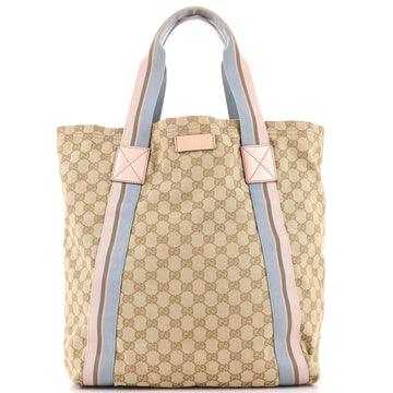 Gucci Original Web Tote GG Canvas Tall
