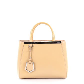 Fendi 2Jours Handbag Patent Petite Yellow 2140502