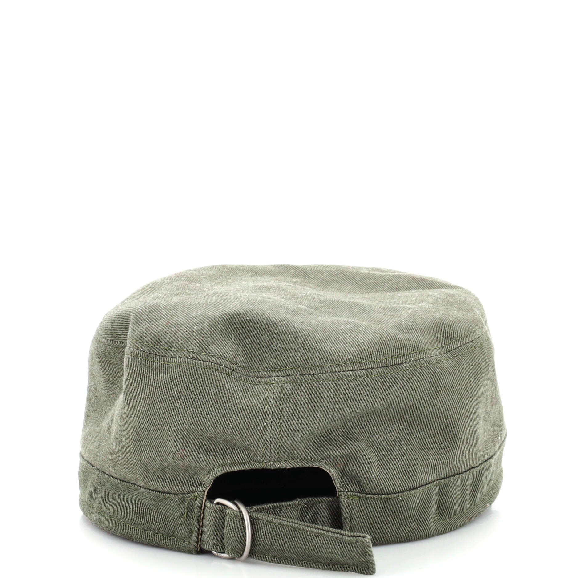 CELINE 新品　アーミーキャップ カーキ Celine Triomphe Army Cap Cotton Green 2140561