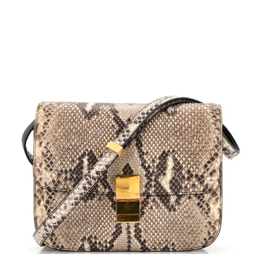 Celine Classic Box Bag Python Medium