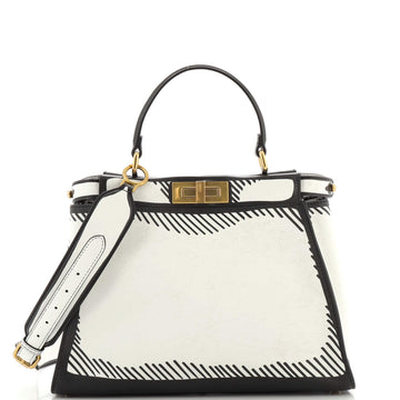 Fendi Peekaboo Bag Joshua Vides Printed Leather Regular