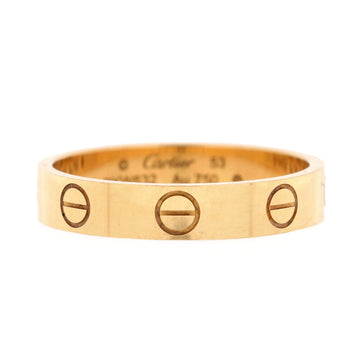 Cartier Love Wedding Band Ring 18K Yellow Gold