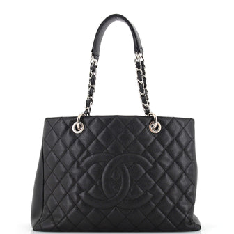 Chanel Grand Shopping Tote Quilted Caviar