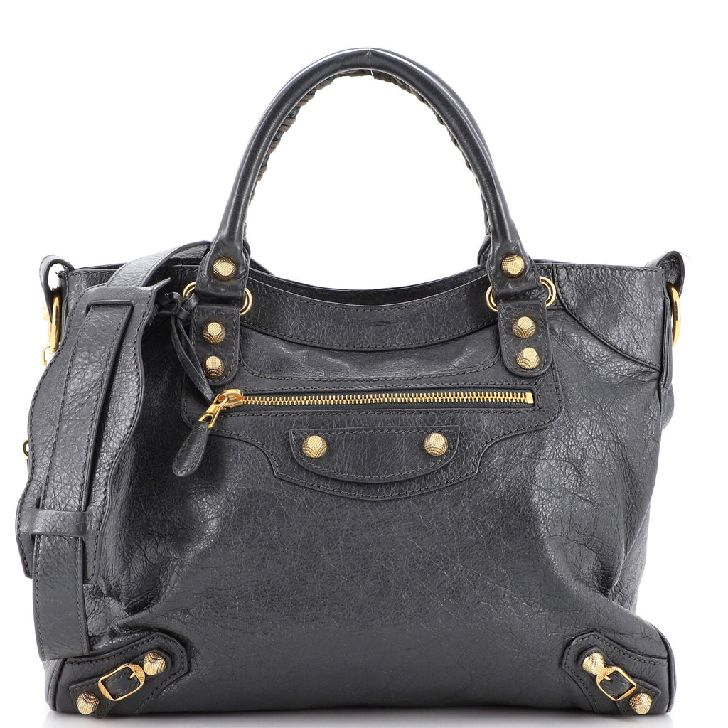 Balenciaga Classic Bag Leather Medium Black 2141461