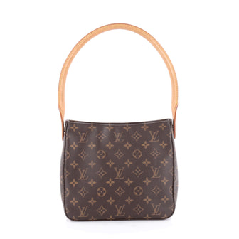 Louis Vuitton Looping Handbag Monogram Canvas MM Brown 2141601