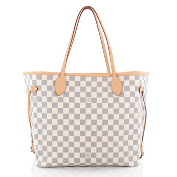 Louis Vuitton Neverfull NM Tote Damier MM White 2141801
