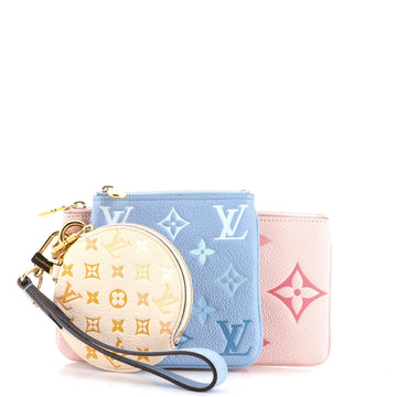 Louis Vuitton Trio Pouch Set By The Pool Monogram Empreinte Giant