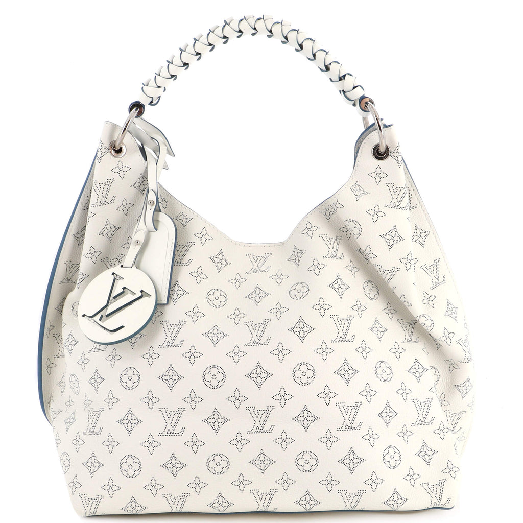 Louis Vuitton Black Mahina Carmel Hobo Shoulder Bag ○ Labellov