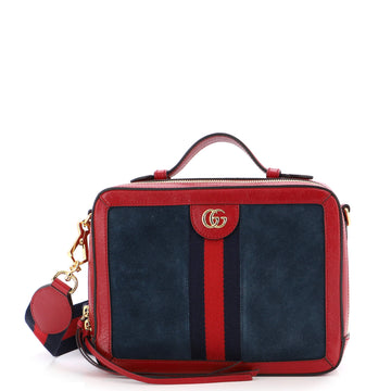 Gucci Ophidia Zip Around Camera Bag Suede Small