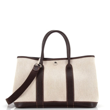 Hermes Garden Party Tote Toile and Leather 30