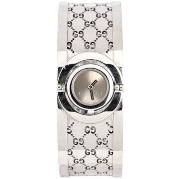 Gucci Wide Twirl Quartz Watch Stainless Steel 23