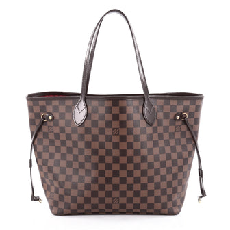 Louis Vuitton Neverfull NM Tote Damier MM Brown 2142801