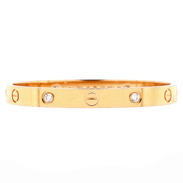 Cartier Love 4 Diamond Bracelet 18K Yellow Gold with Diamonds