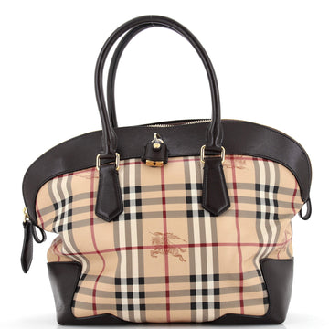Burberry Primrose Crossbody Bag Haymarket Coated Canvas Small