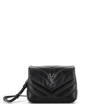 Saint Laurent Loulou Shoulder Bag Matelasse Chevron Leather Toy