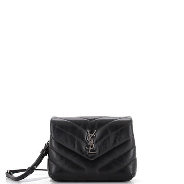 Saint Laurent Loulou Shoulder Bag Matelasse Chevron Leather Toy