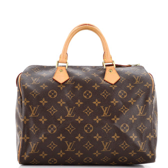 Louis Vuitton Speedy Handbag Monogram Canvas 30