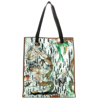 Loewe Paula's Ibiza Vertical Tote Sequin Embellished Leather