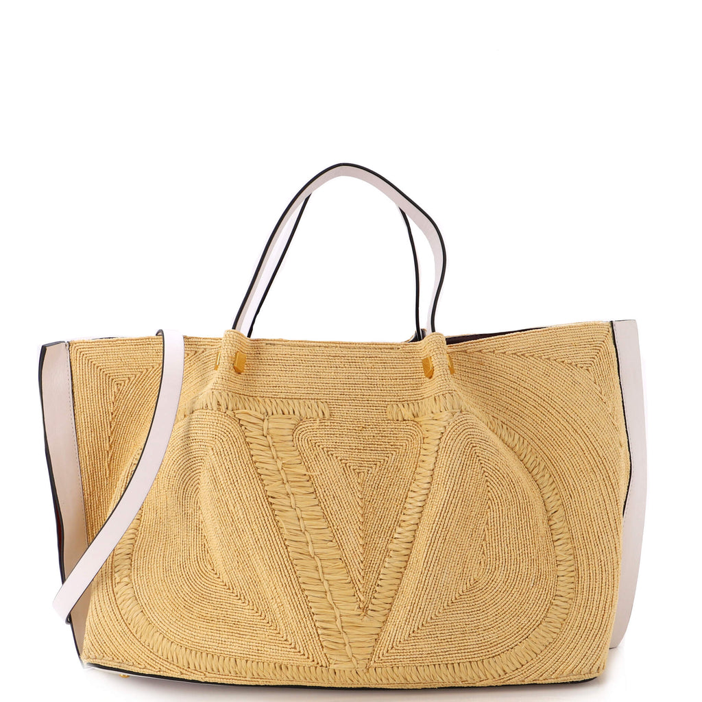 Medium v logo leather tote bag - Valentino Garavani - Women | Luisaviaroma