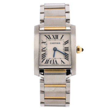 Cartier Tank Francaise Quartz Watch Stainless Steel and Yellow Gold 20