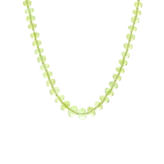 Tiffany & Co. Bead Long Necklace 18K Yellow Gold with Peridot
