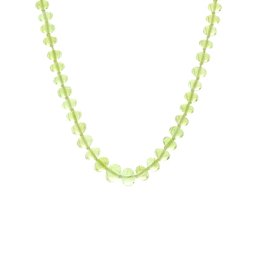 Tiffany & Co. Bead Long Necklace 18K Yellow Gold with Peridot