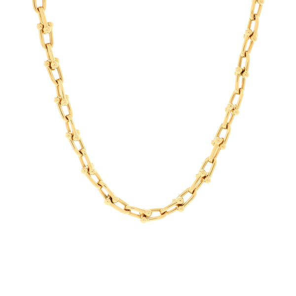 Tiffany & Co. 18K Yellow Gold Hardwear Graduated Link Necklace 18