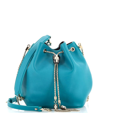 Bvlgari Serpenti Forever Bucket Bag Leather
