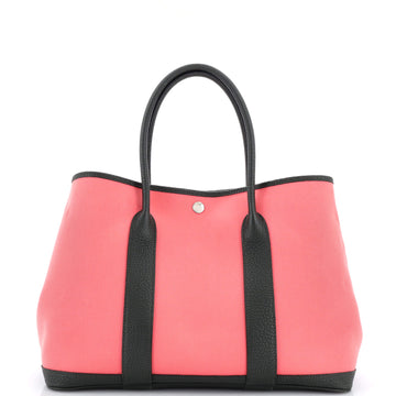 Hermes Garden Party Tote Toile and Leather 36