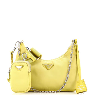 mini yellow prada bag